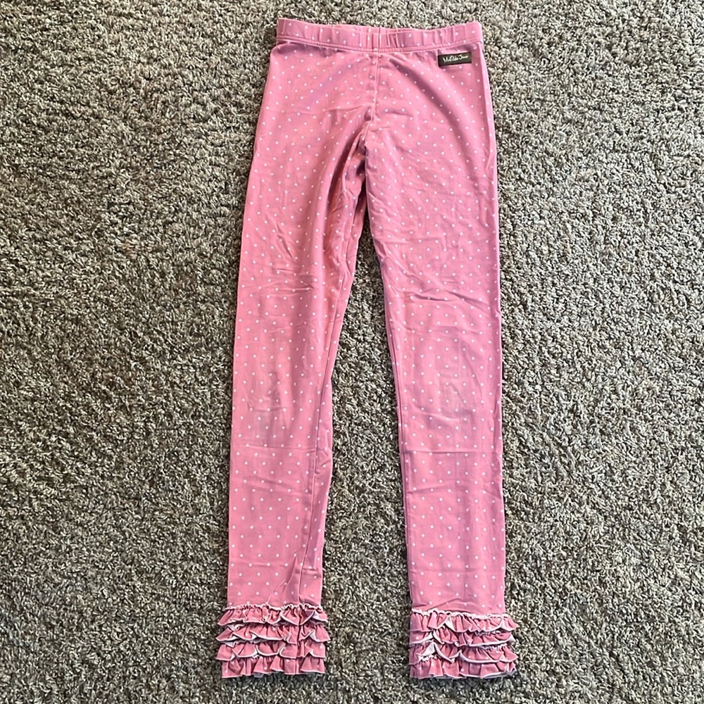 Pink polkadot leggings